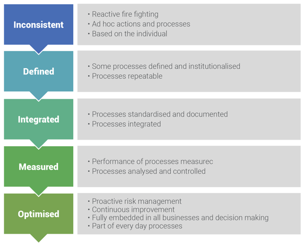 Fig 1 - Risk Management Maturity