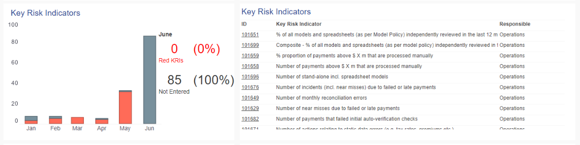 Key risk indicators Screenshot 1