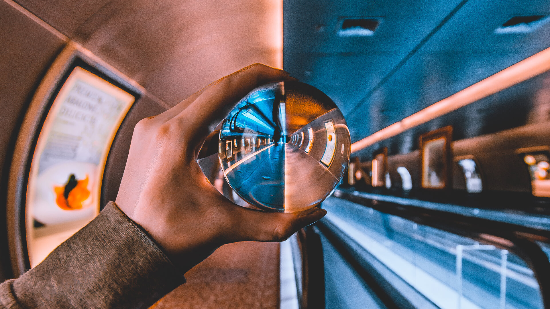 Clear glass ball to represent Risk Management Futurist