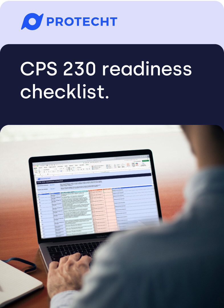 CPS 230 readiness checklist. AU