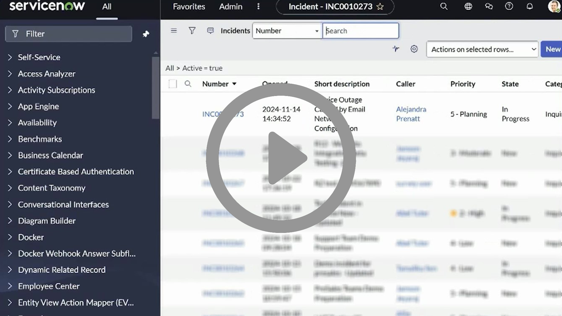 Synchronise new and updated ServiceNow incidents in Protecht. USA